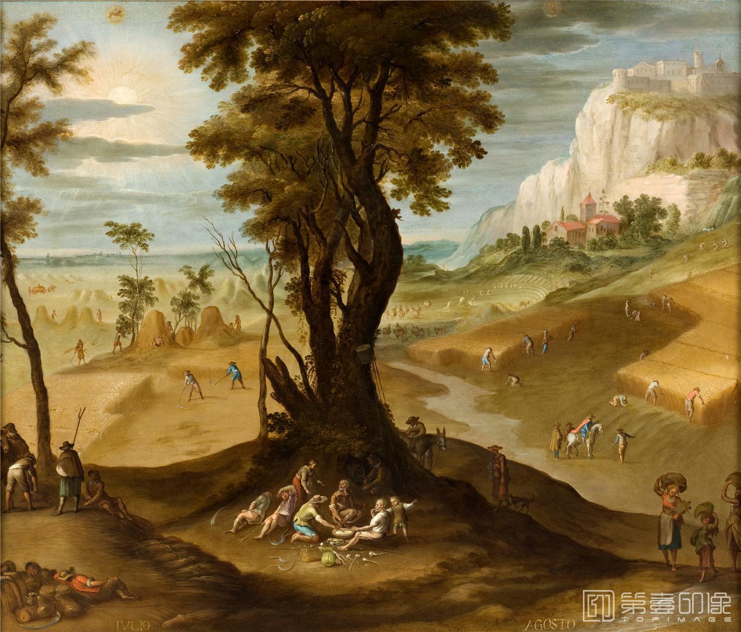 油画-美国洛杉矶国家美术馆-Antonio de Espinosa - The Twelve Months of the Year (Los doce meses del ano)-029